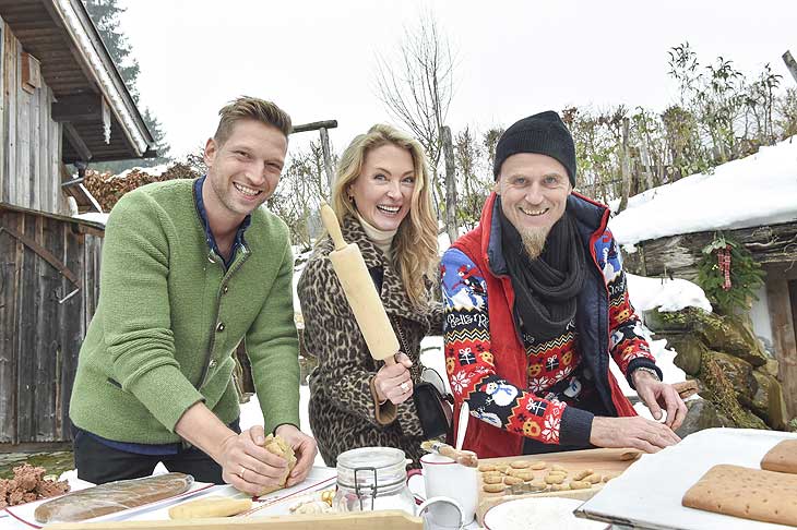 Didi Maier (Starkoch, Sohn Johanna Maier), Lilly zu Sayn Wittgenstein, Ralf Zacherl (TV Koch)  Foto: (c) BrauerPhotos für Hummelwiese
